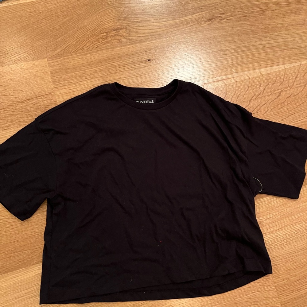 Essentials crop wide t-shirt